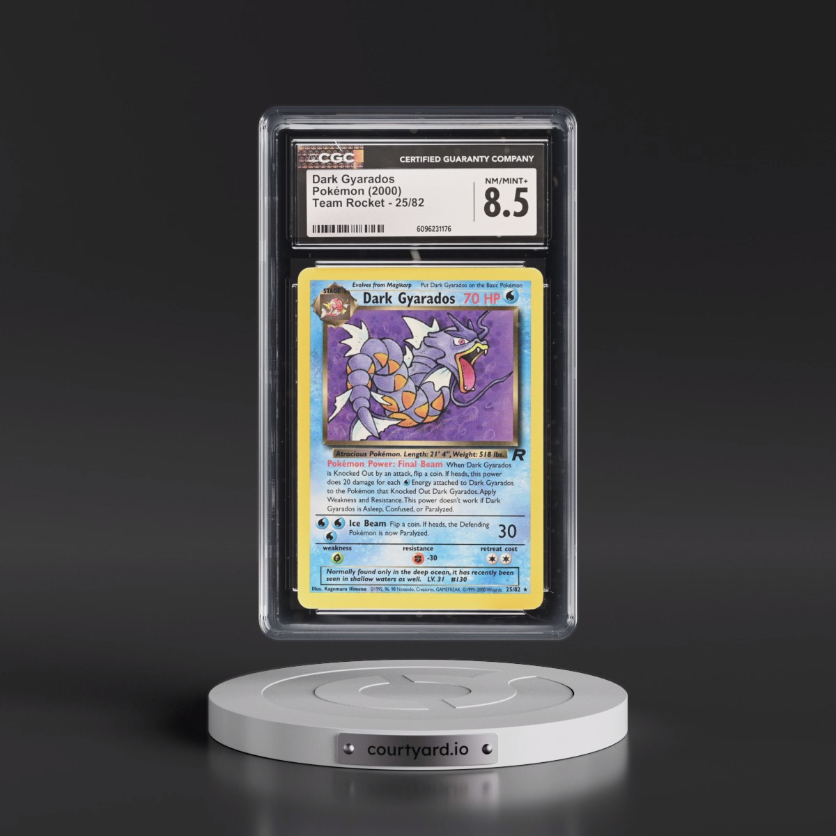 1999 Team Rocket #25/82 Dark Gyarados (CGC 8.5 NM-MT+)
