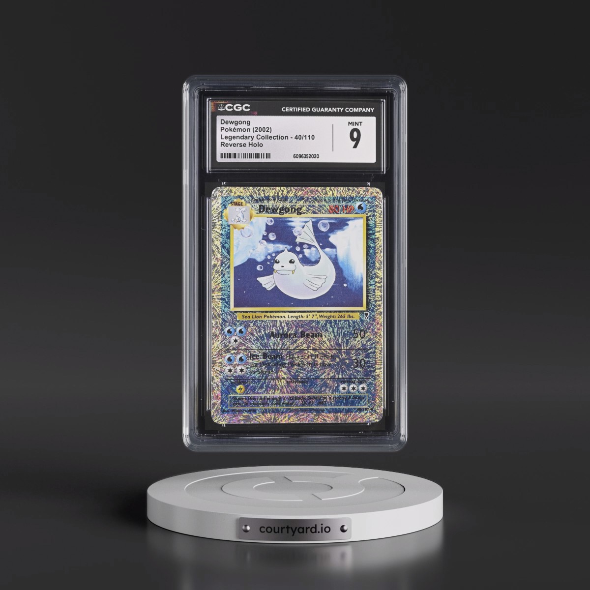 2002 Legendary Collection #40/110 Dewgong - Reverse Holo (CGC 9 MINT)