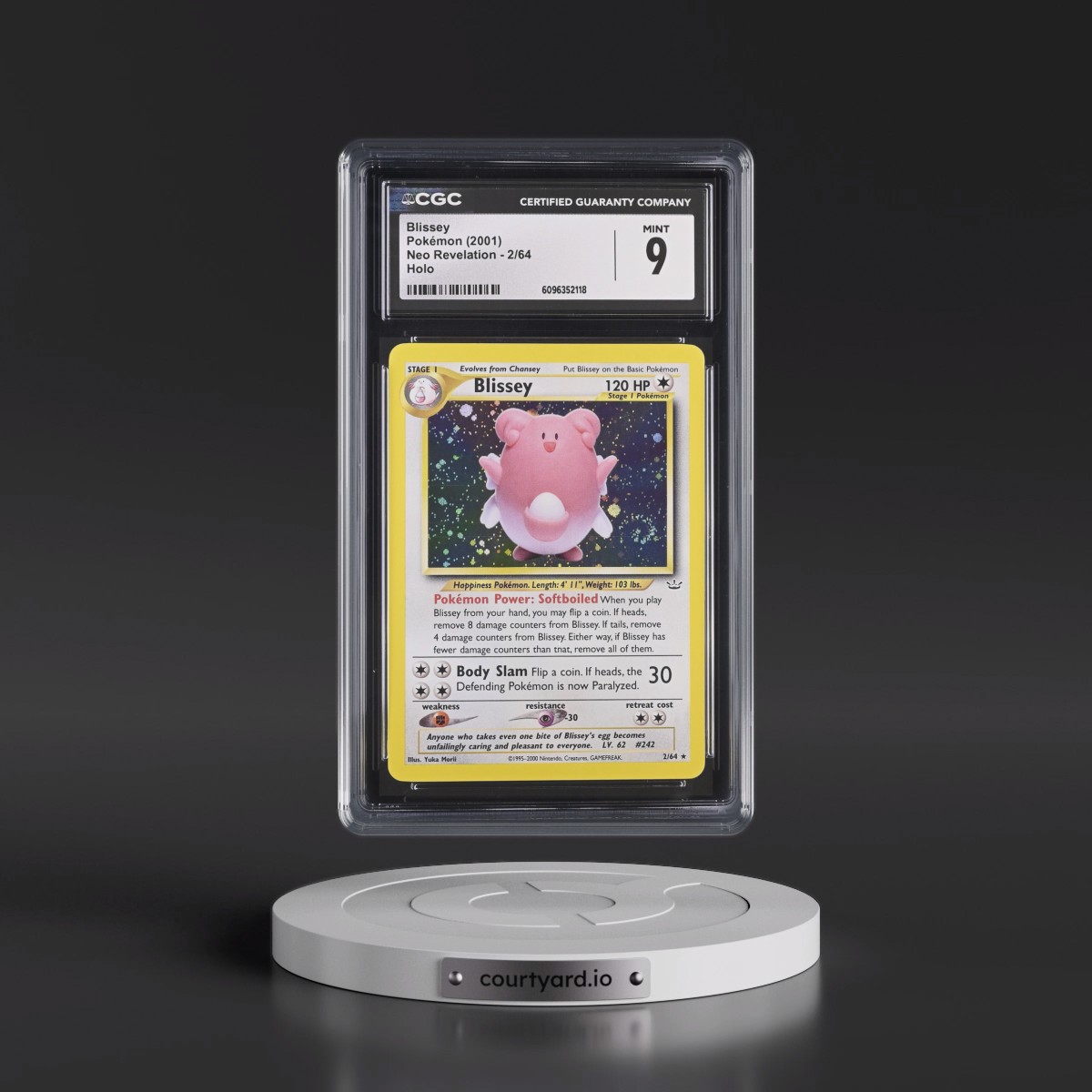 2001 Pokémon Neo Revelation #2 Blissey - Holo (CGC 9 MINT)