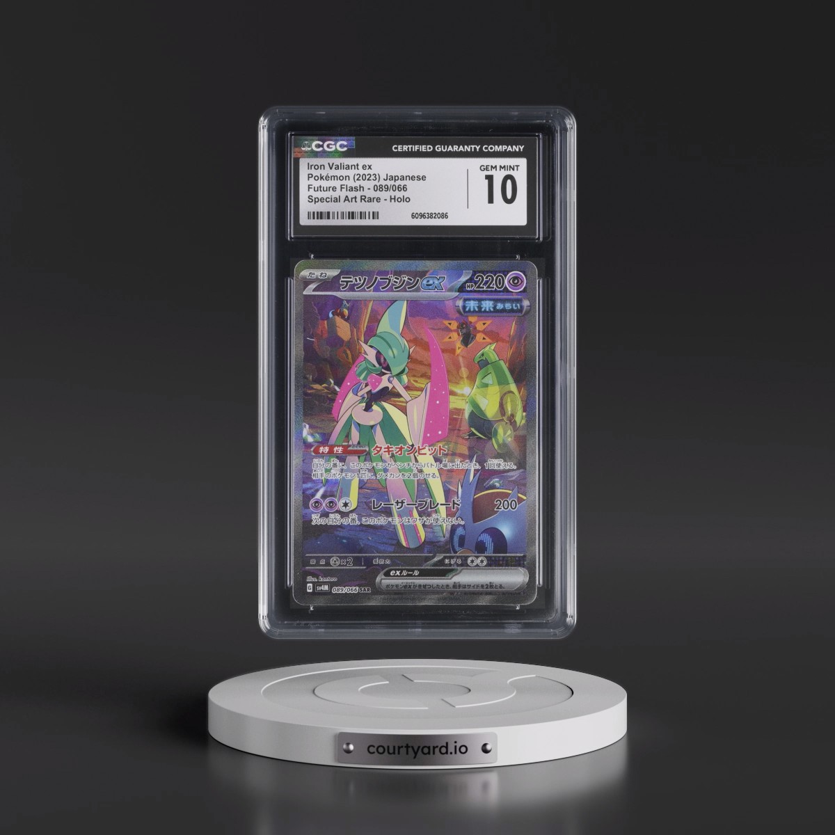 2023 Future Flash #089/066 Iron Valiant ex - Special Art Rare Holo (CGC 10 GEM MINT)
