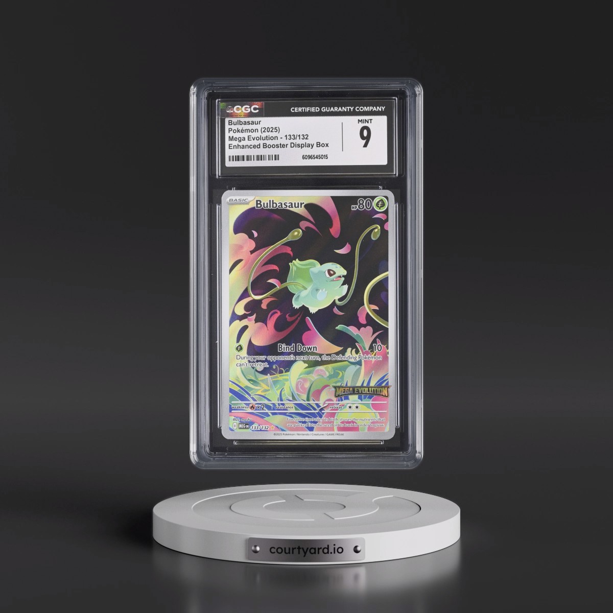 2025 Mega Evolution - MEG EN #133/132 Bulbasaur - Enhanced Booster Display Box (Mega Evolution Stamp) (CGC 9 MINT)