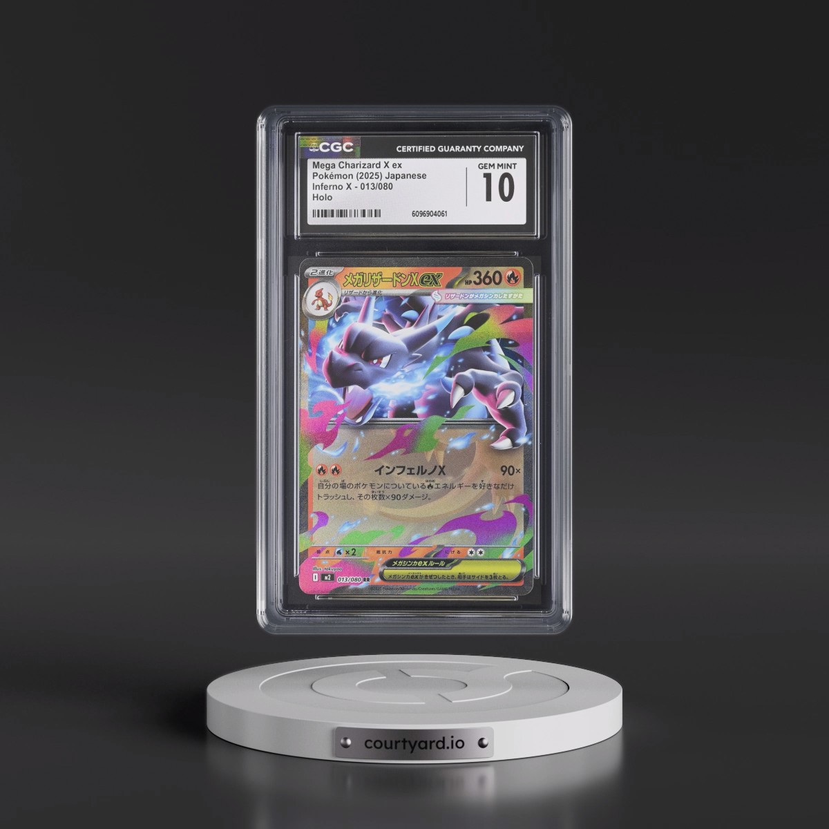 2025 Inferno X - M2 #013/080 Mega Charizard X ex - Holo (CGC 10 GEM MINT)