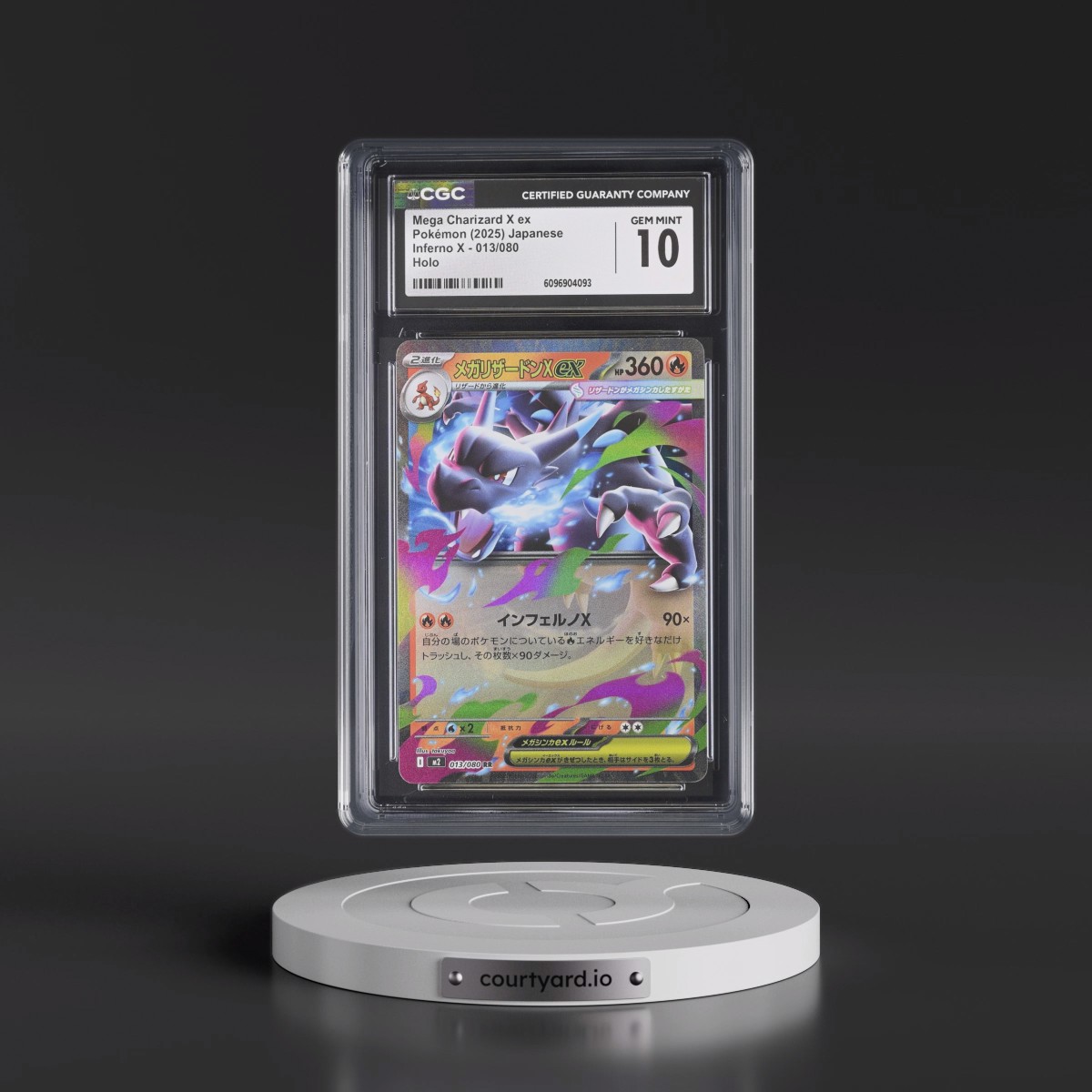 2025 Inferno X - M2 #013/080 Mega Charizard X ex - Holo (CGC 10 GEM MINT)