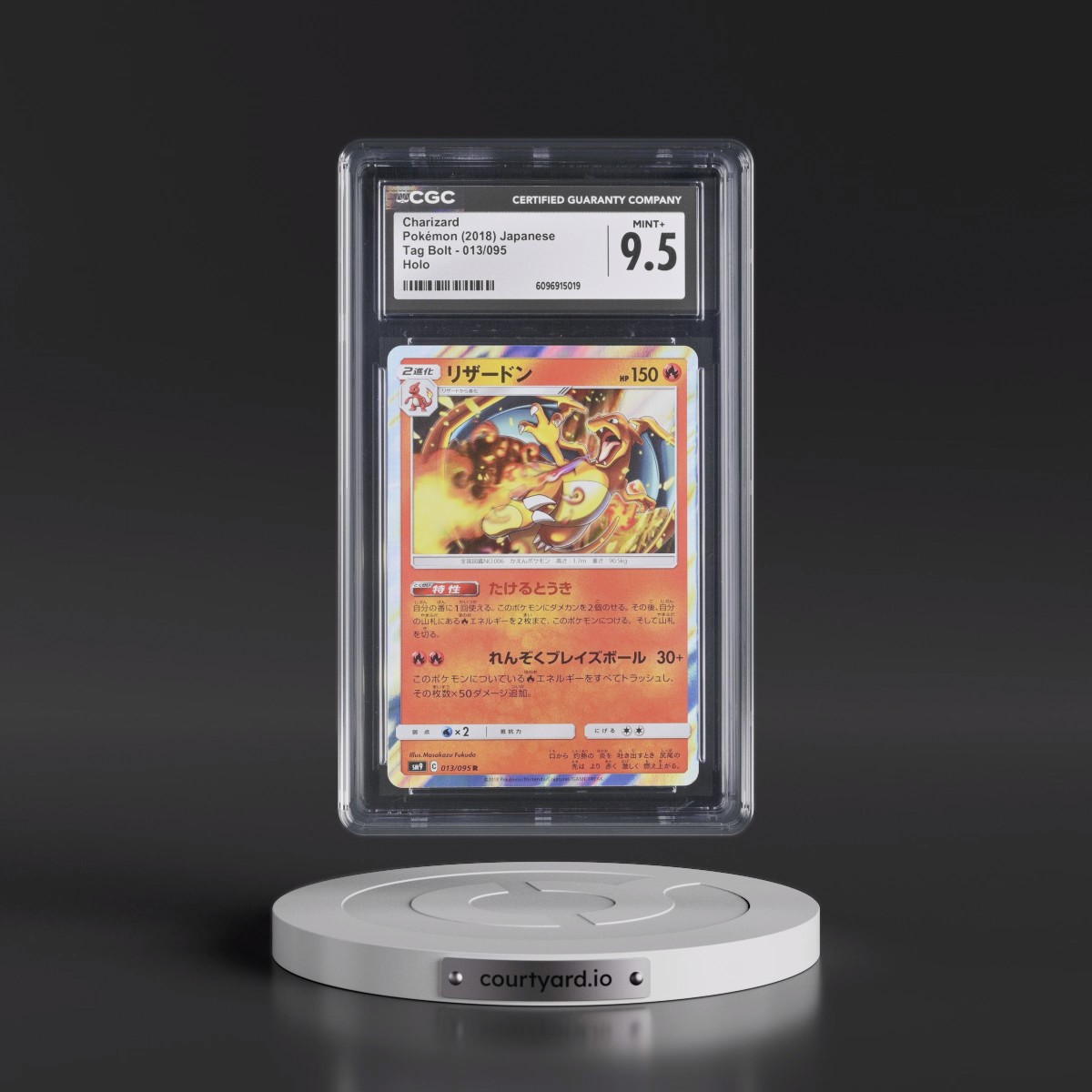2018 Tag Bolt #013/095 Charizard - Holo (CGC 9.5 MINT+)