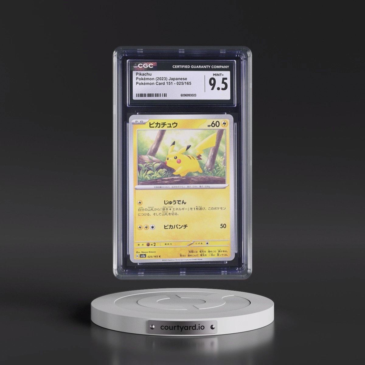2023 Pokémon Card 151 #025/165 Pikachu (CGC 9.5 MINT+)