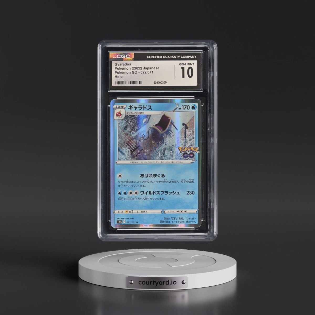 2022 Pokémon GO #022/071 Gyarados - Holo (CGC 10 GEM MINT)