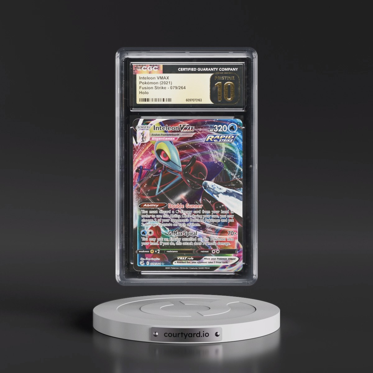 2019 Fusion Strike #079/264 Inteleon VMAX - Holo (CGC 10 PRISTINE)