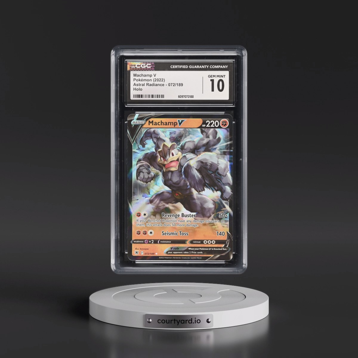 Astral Radiance #072/189 Machamp V - Holo (CGC 10 GEM MINT)