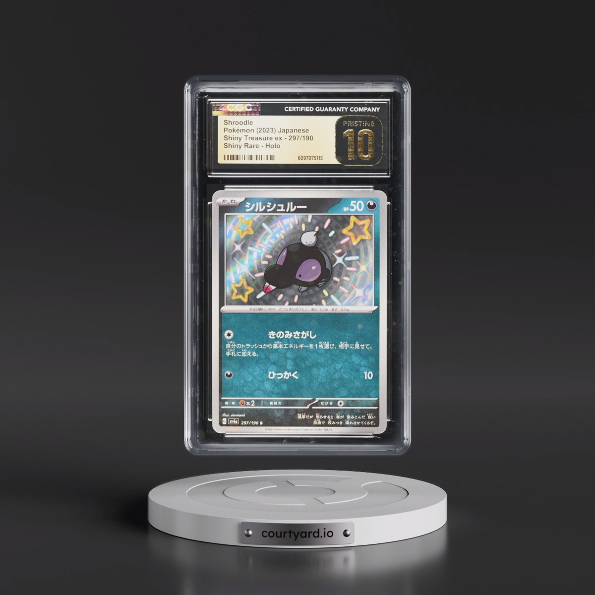 2023 Shiny Treasure ex #297/190 Shroodle - Shiny Rare Holo (CGC 10 PRISTINE)