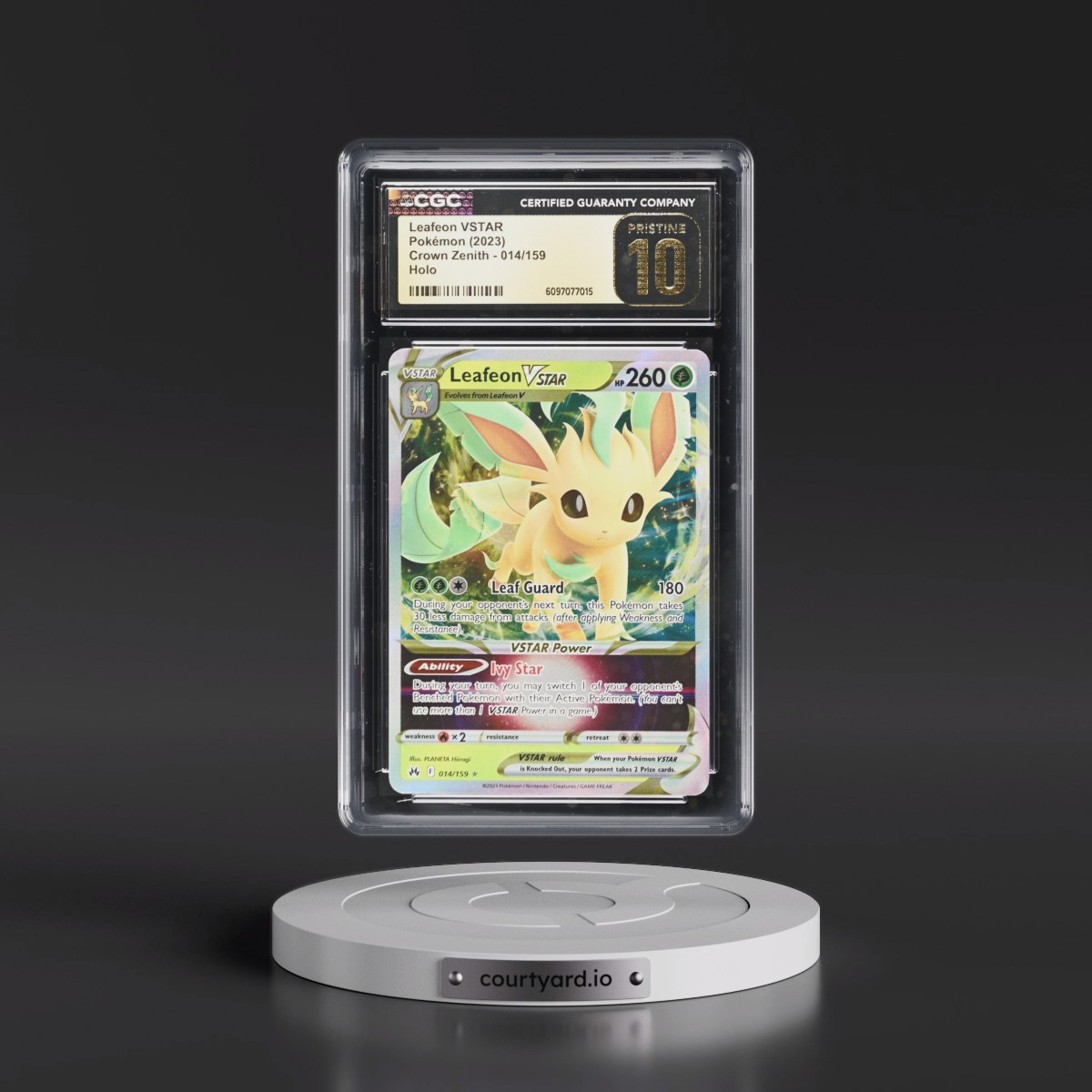 2023 Crown Zenith #014/159 Leafeon VSTAR - Holo (CGC 10 PRISTINE)