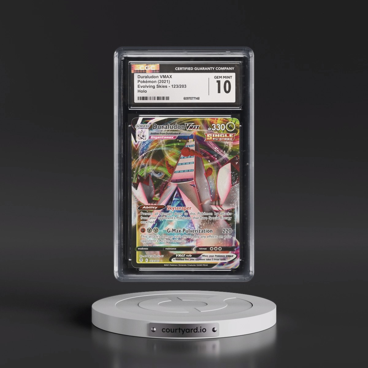2021 Evolving Skies #123/203 Duraludon VMAX - Holo (CGC 10 GEM MINT)