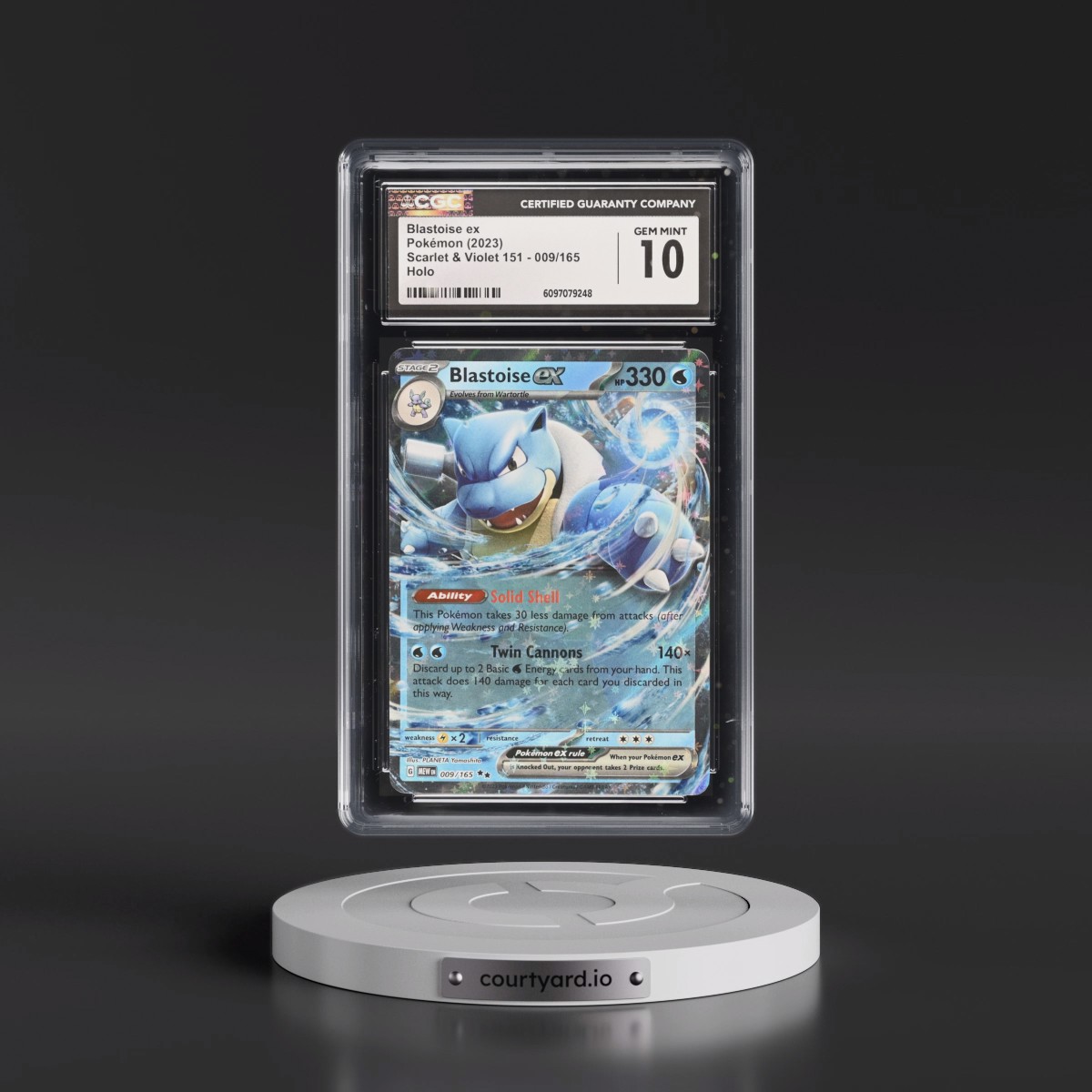 2023 Scarlet & Violet 151 - MEW EN #009/165 Blastoise ex - Holo (CGC 10 GEM MINT)