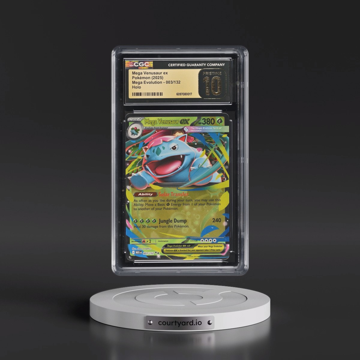2025 Mega Evolution - MEG EN #003/132 Mega Venusaur ex - Holo (CGC 10 PRISTINE)