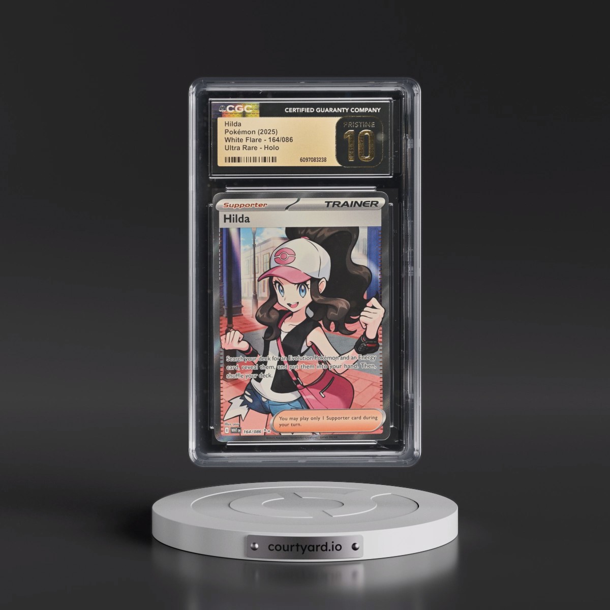 2025 White Flare - WHT EN #164/086 Hilda - Ultra Rare Holo (CGC 10 PRISTINE)