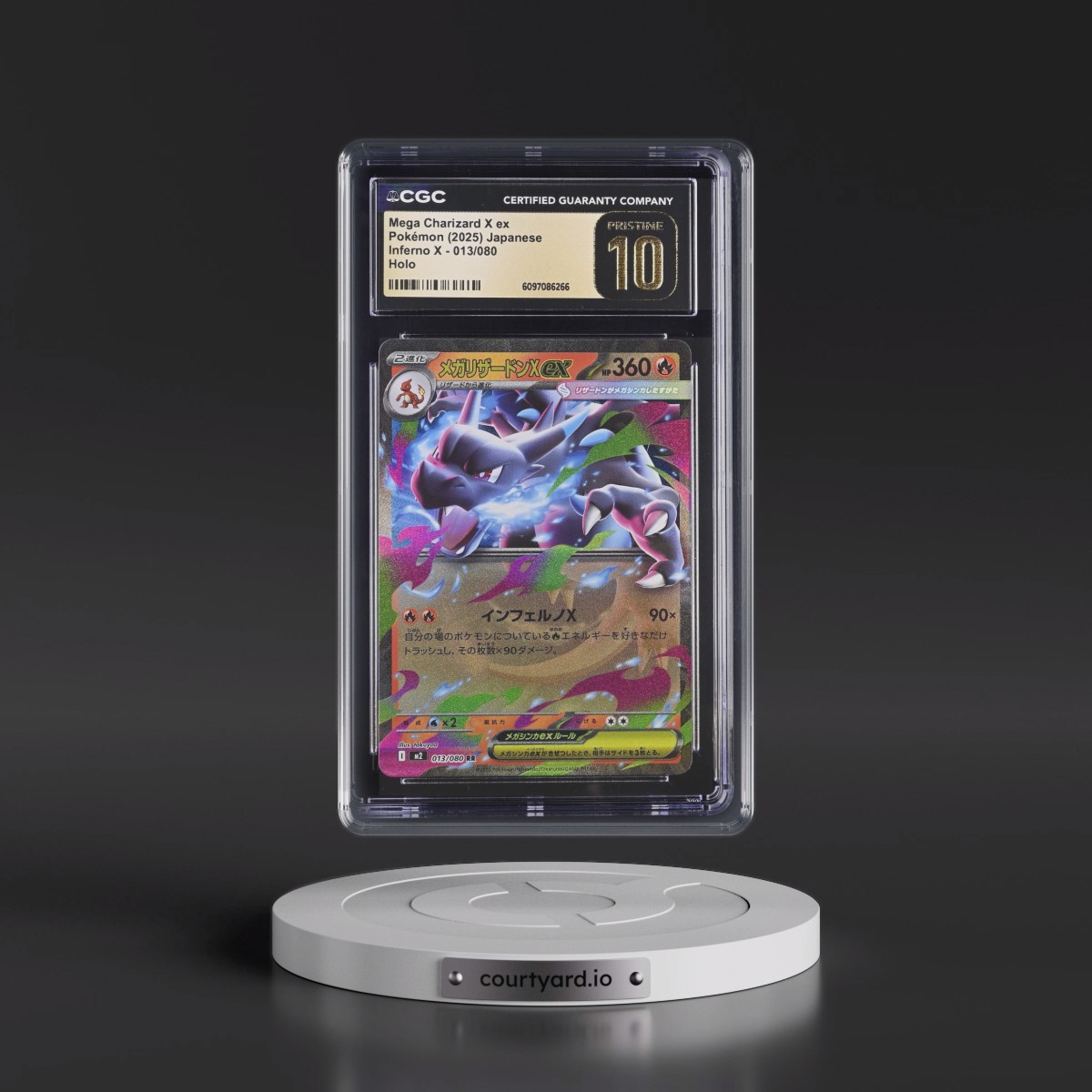 2025 Inferno X - M2 #013/080 Mega Charizard X ex - Holo (CGC 10 PRISTINE)