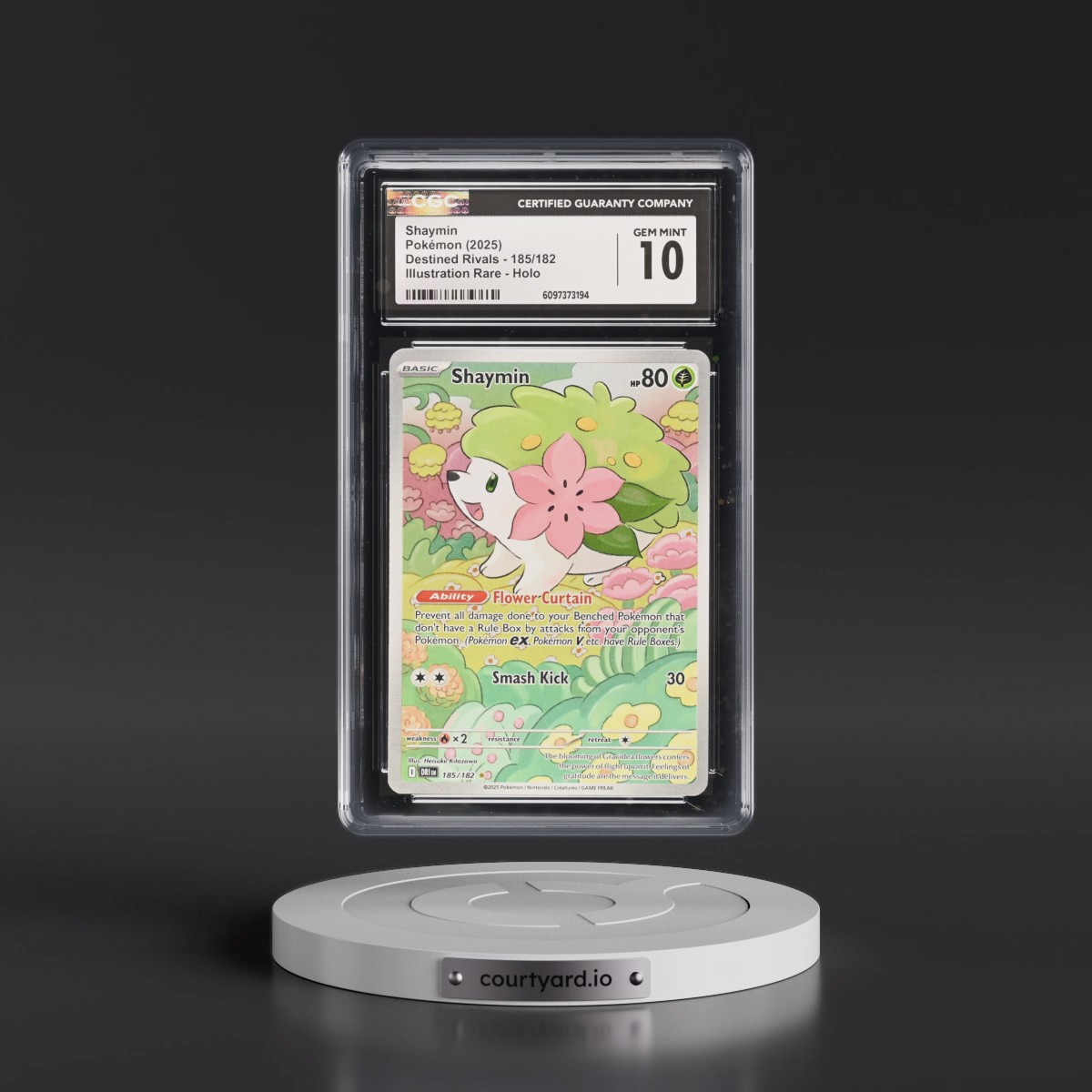 2025 Destined Rivals - DRI EN #185/182 Shaymin - Illustration Rare Holo (CGC 10 GEM MINT)