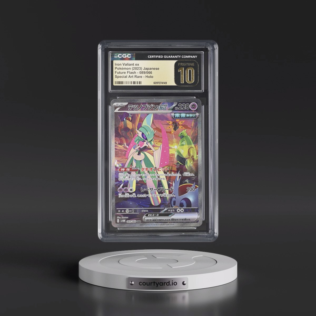 2023 Future Flash #089/066 Iron Valiant ex - Special Art Rare Holo (CGC 10 PRISTINE)