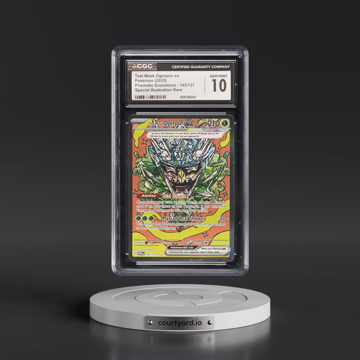 2024 Prismatic Evolutions - PRE EN #145/131 Teal Mask Ogerpon ex - Special Illustration Rare (Holo) (CGC 10 GEM MINT)