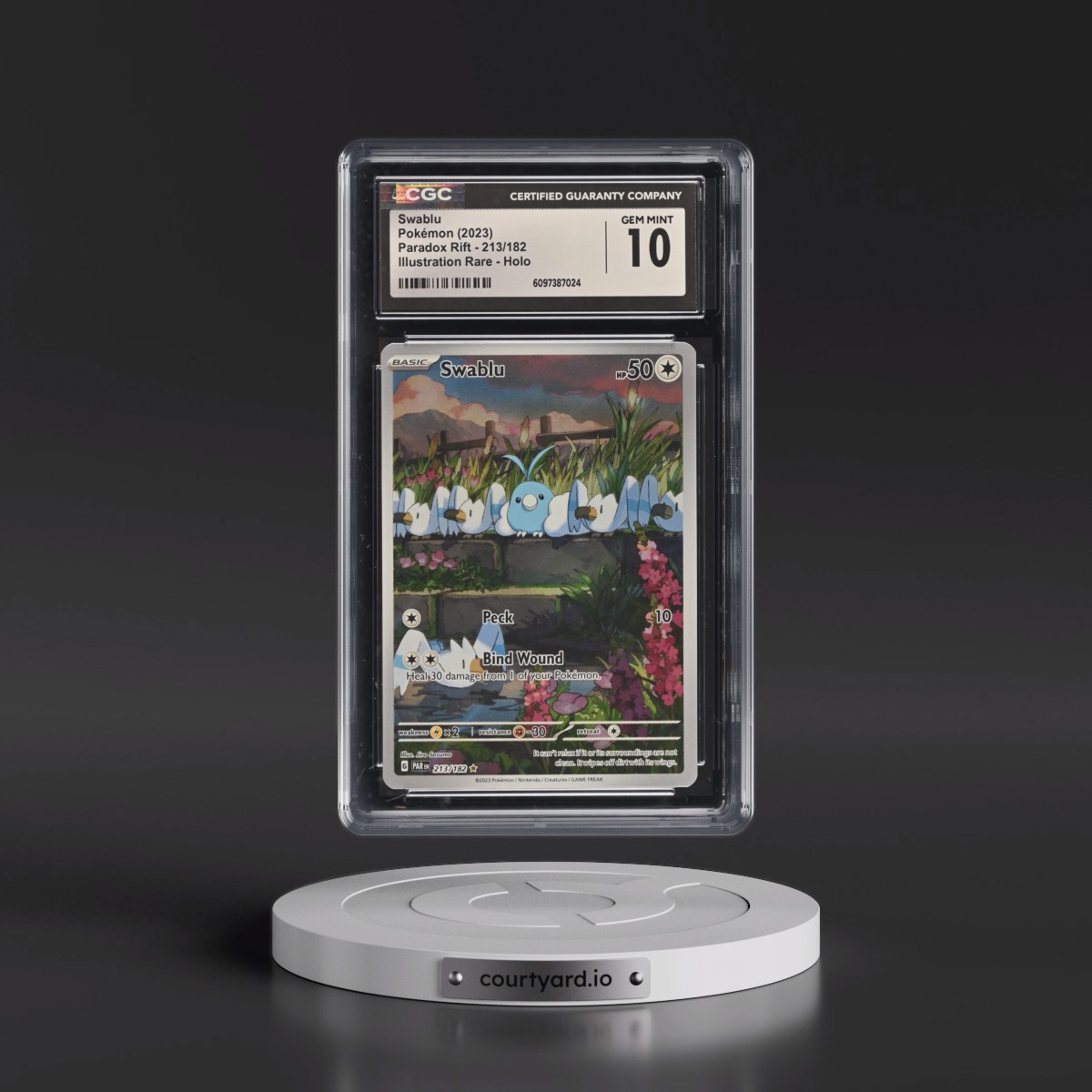 2023 Paradox Rift - PAR EN Swablu - Illustration Rare Holo #213/182 CGC 10