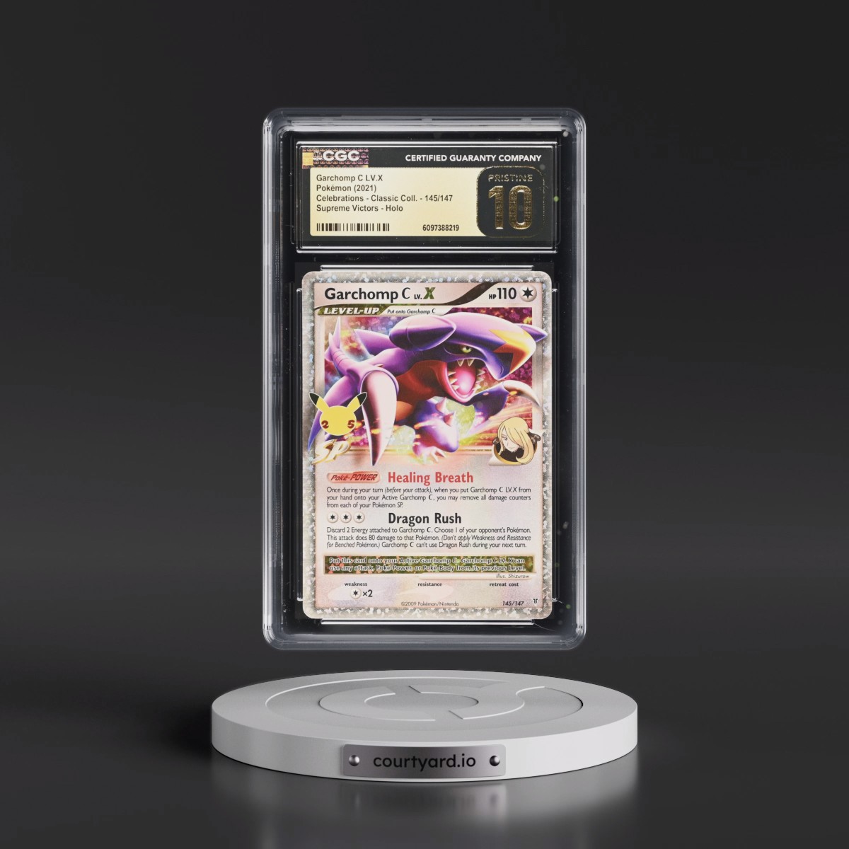 2021 Celebrations - Classic Collection #145/147 Garchomp C LV.X - Supreme Victors Holo (CGC 10 PRISTINE)