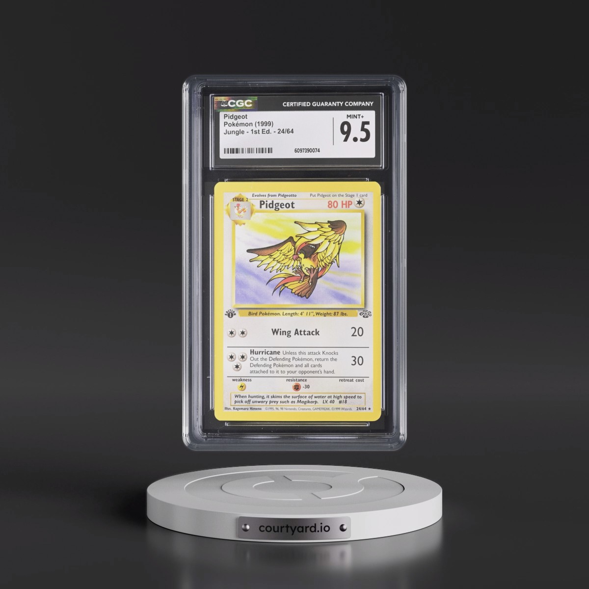 1999 Jungle #24/64 Pidgeot - 1st Edition 1st Edition (CGC 9.5 MINT+)