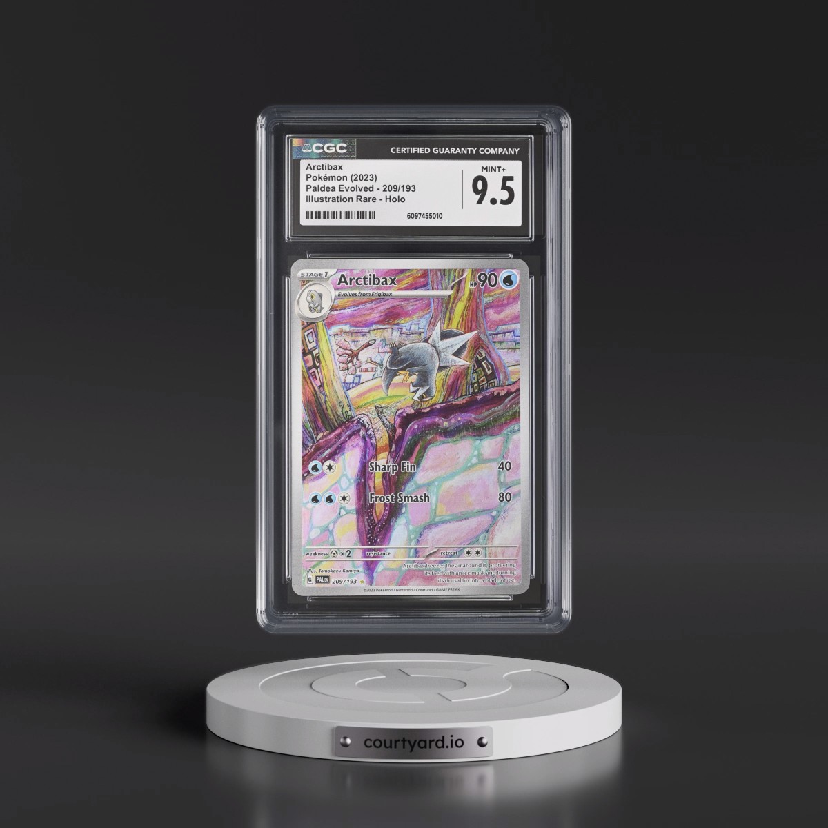 2023 Paldea Evolved - PAL EN #209/193 Arctibax - Illustration Rare Holo (CGC 9.5 MINT+)