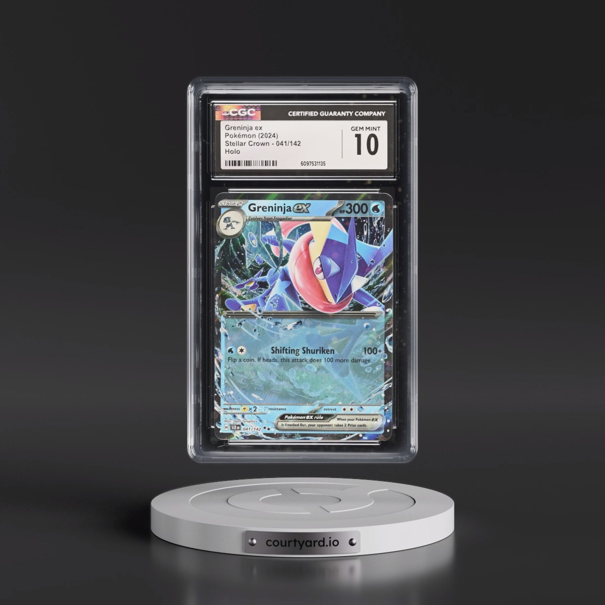 2024 Stellar Crown - SCR EN #041/142 Greninja ex - Holo (CGC 10 GEM MINT)