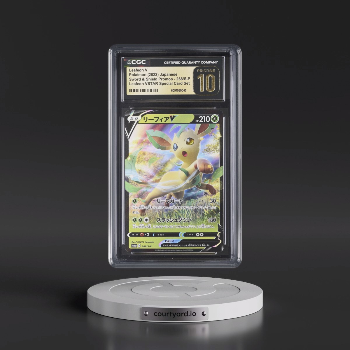 2019 Sword & Shield Promos #268/S-P Leafeon V - Leafeon VSTAR Special Card Set (Holo) (CGC 10 PRISTINE)