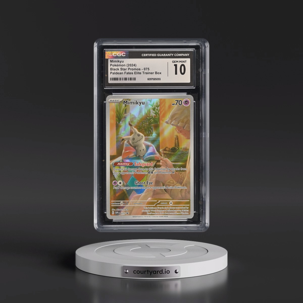 2023 Black Star Promos - Scarlet & Violet SVP EN #075 Mimikyu - Paldean Fates Elite Trainer Box (Holo) (CGC 10 GEM MINT)