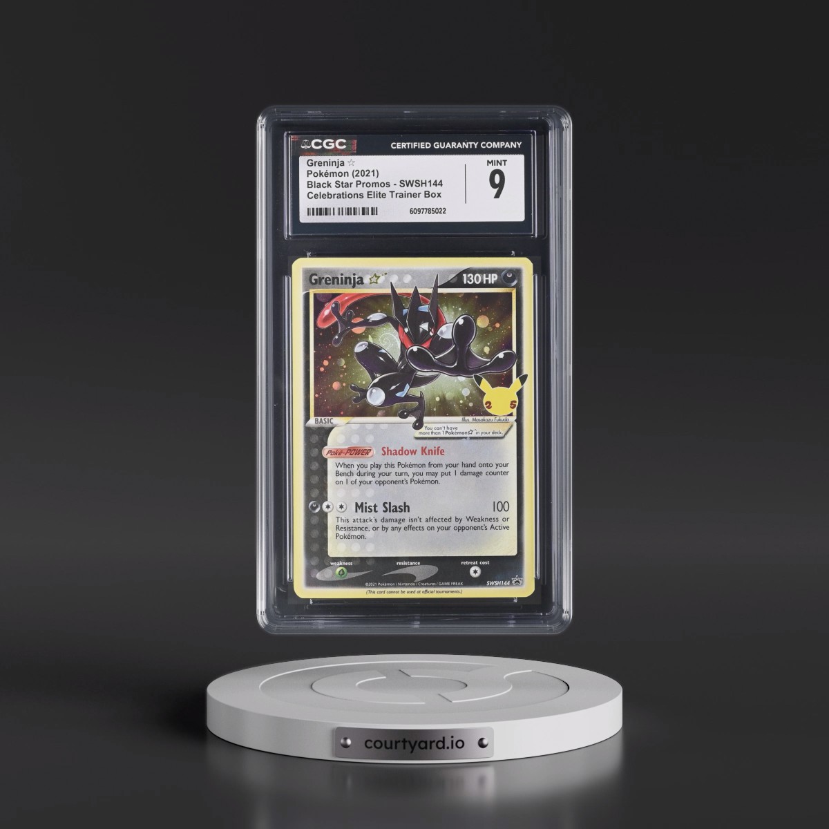 2017 Black Star Promos - Sword & Shield #SWSH144 Greninja â - Celebrations Elite Trainer Box (Cosmos Holo) (CGC 9 MINT)