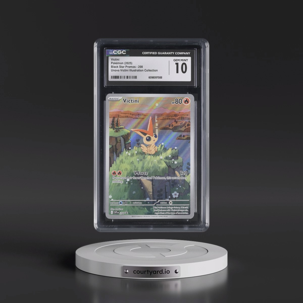 2023 Black Star Promos - Scarlet & Violet SVP EN #208 Victini - Unova Victini Illustration Collection (Holo) (CGC 10 GEM MINT)