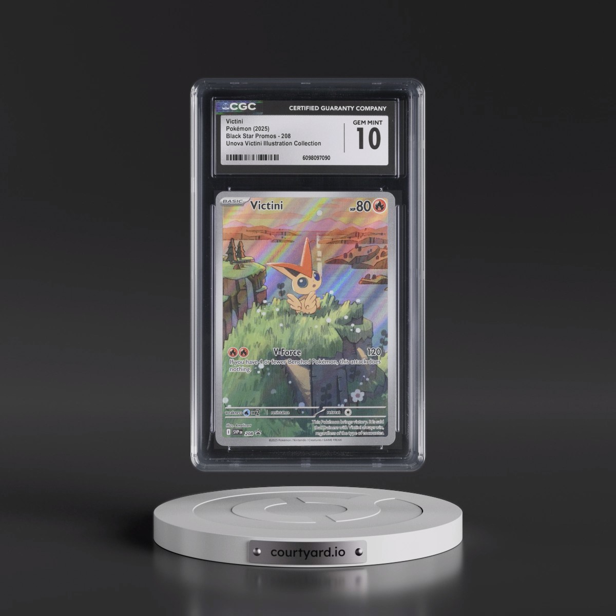 2023 Black Star Promos - Scarlet & Violet SVP EN #208 Victini - Unova Victini Illustration Collection (Holo) (CGC 10 GEM MINT)