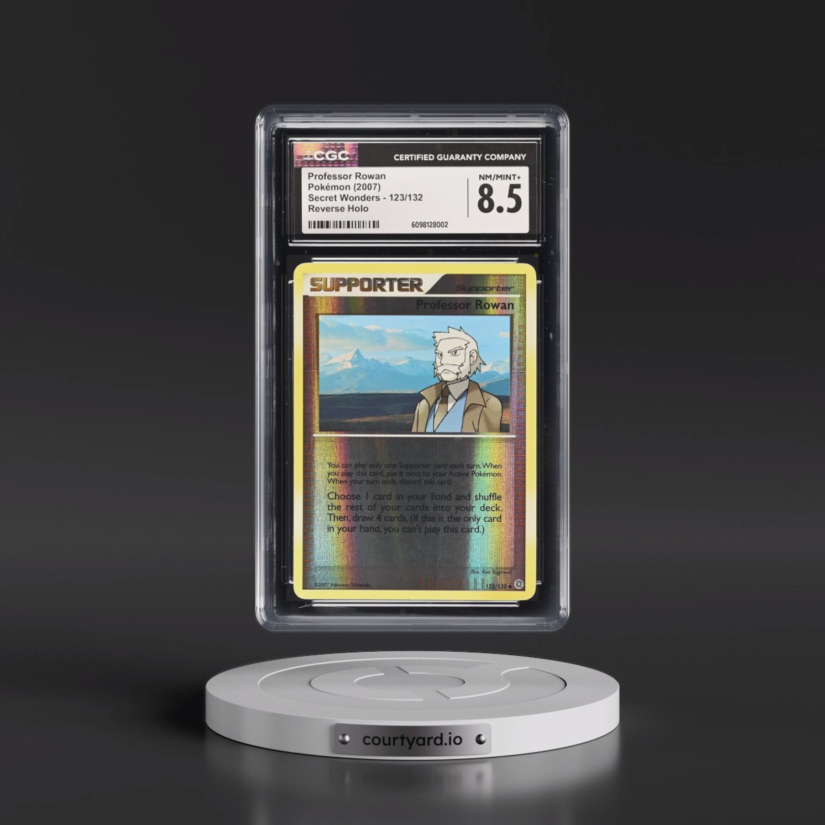 2007 Secret Wonders #123/132 Professor Rowan - Reverse Holo (CGC 8.5 NM-MT+)