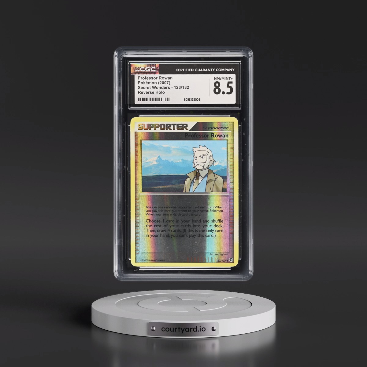 2007 Secret Wonders #123/132 Professor Rowan - Reverse Holo (CGC 8.5 NM-MT+)