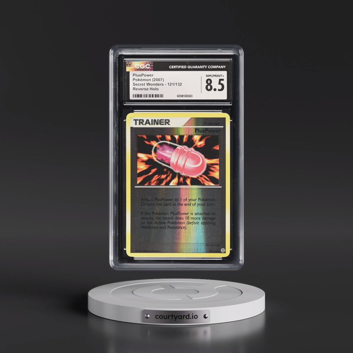 2007 Secret Wonders #121/132 PlusPower - Reverse Holo (CGC 8.5 NM-MT+)