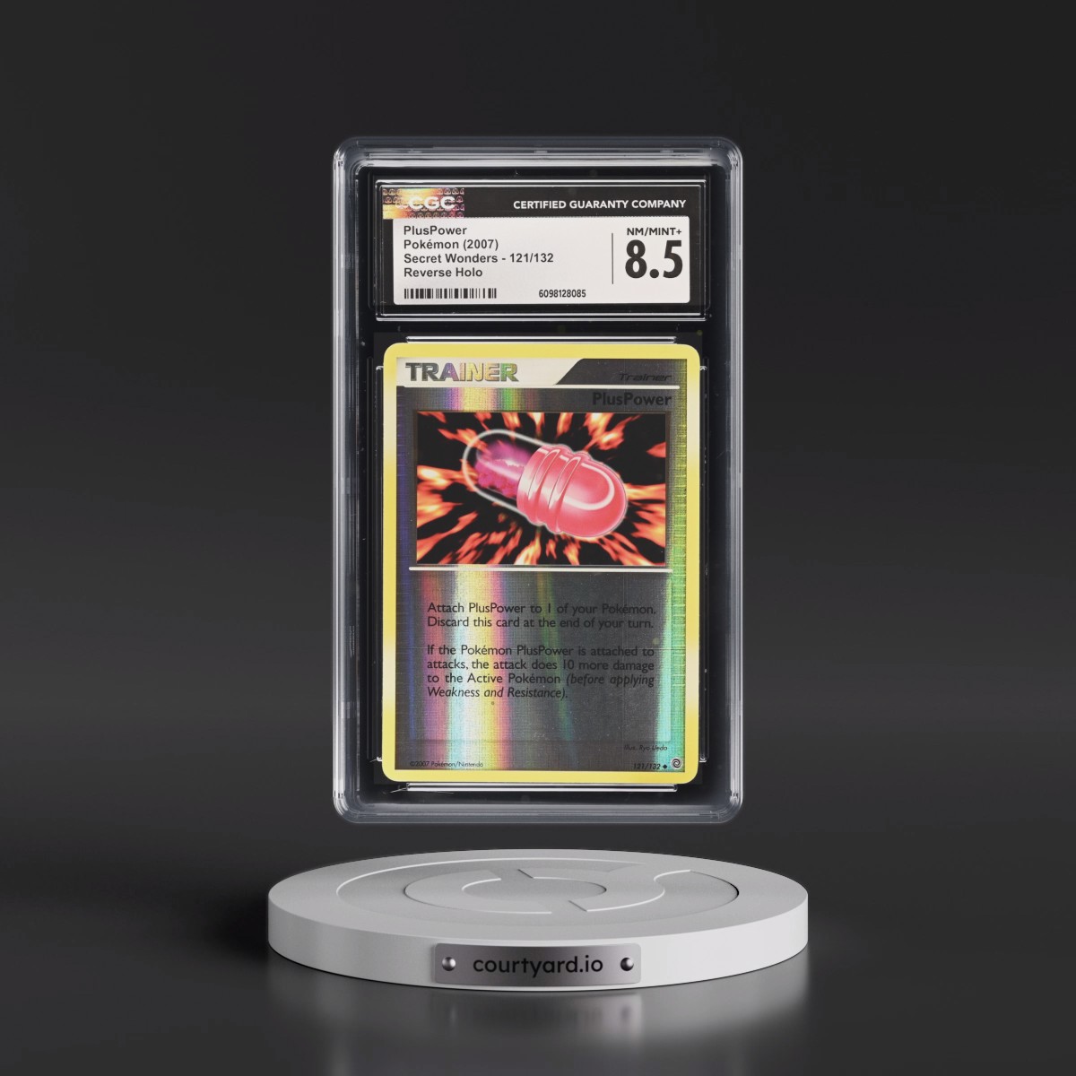 2007 Secret Wonders #121/132 PlusPower - Reverse Holo (CGC 8.5 NM-MT+)