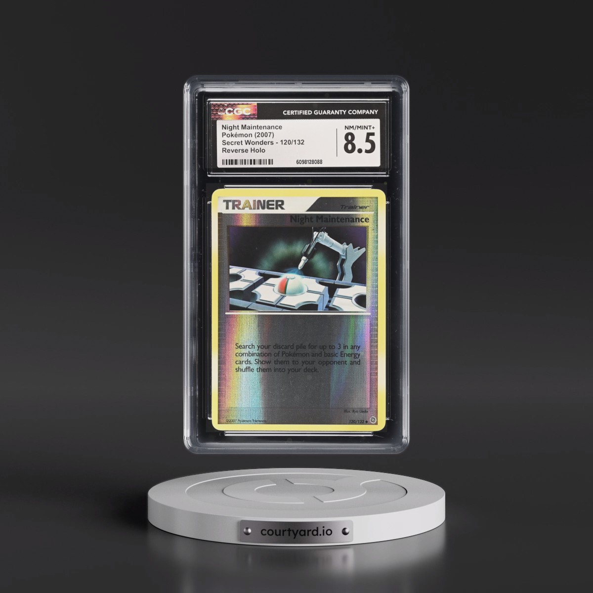 2007 Secret Wonders #120/132 Night Maintenance - Reverse Holo (CGC 8.5 NM-MT+)
