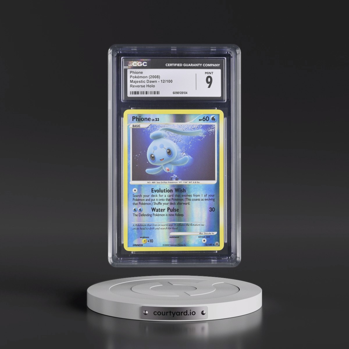 2008 Majestic Dawn #12/100 Phione - Reverse Holo (CGC 9 MINT)