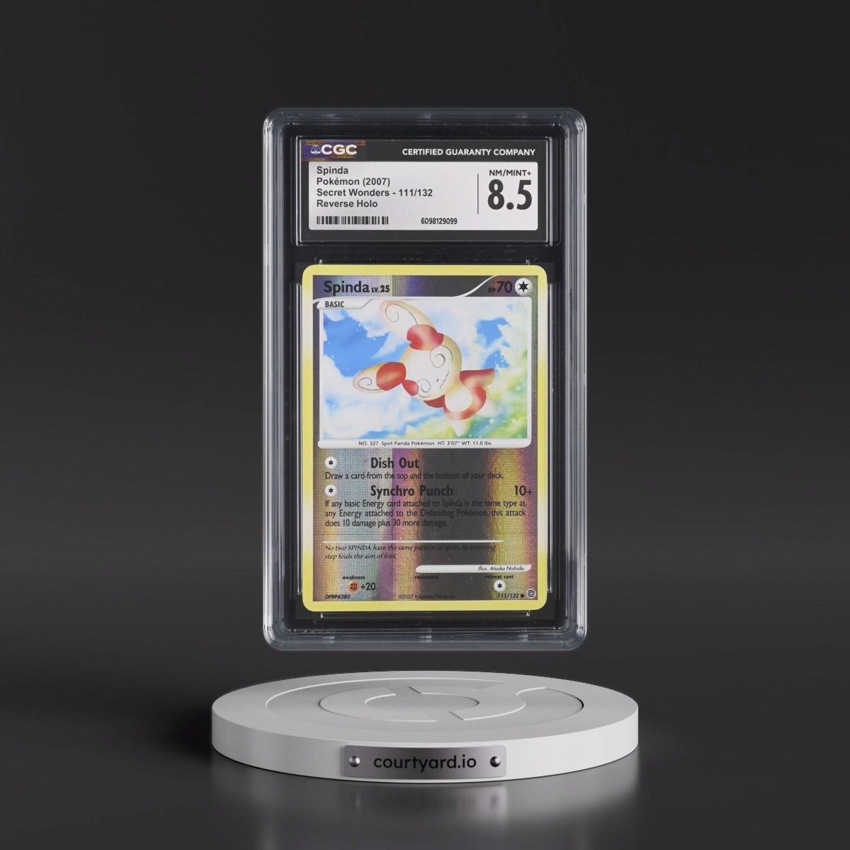 2007 Secret Wonders #111/132 Spinda - Reverse Holo (CGC 8.5 NM-MT+)