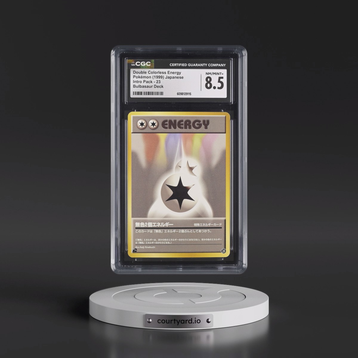 1999 Intro Pack #23 Double Colorless Energy - Bulbasaur Deck (CGC 8.5 NM-MT+)