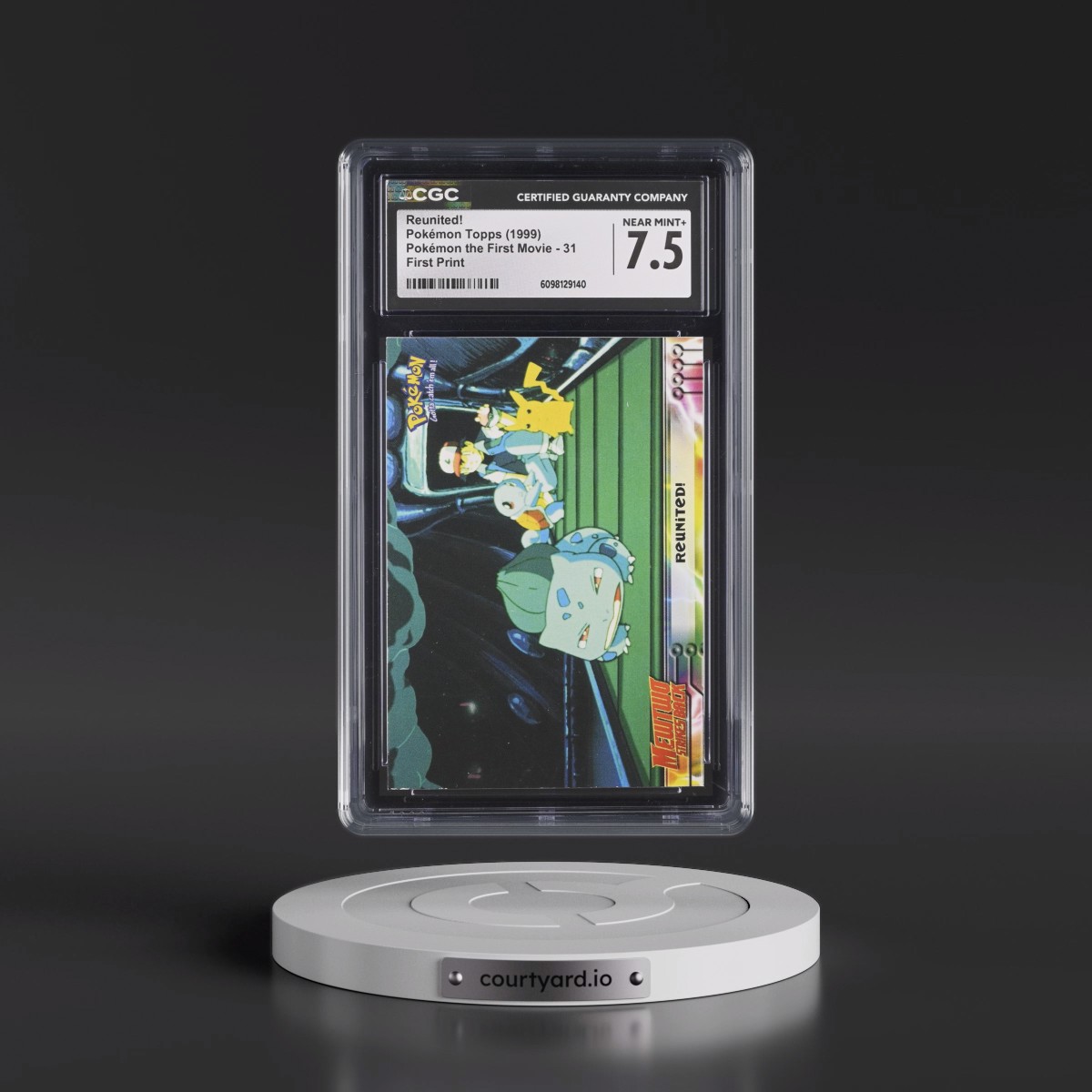 1999 Pokémon the First Movie #31 Reunited! - First Print (Blue Topps Logo) (CGC 7.5 NM+)