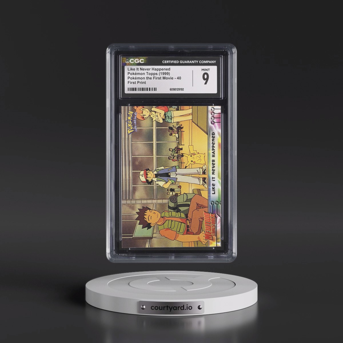 1999 Pokémon the First Movie #40 Like It Never Happened - First Print (Blue Topps Logo) (CGC 9 MINT)