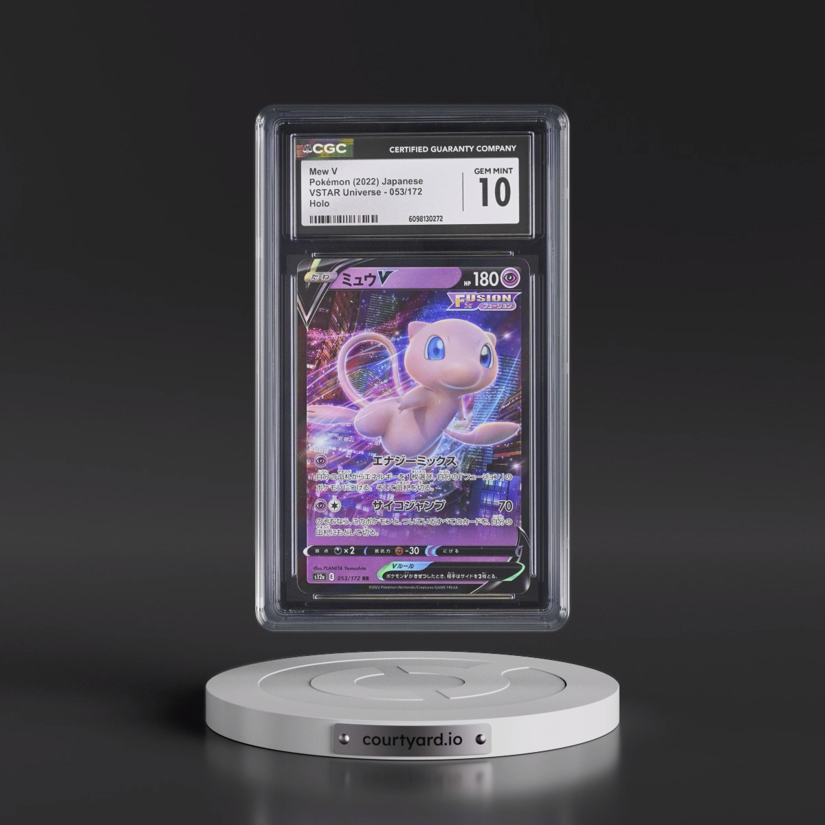 2022 VSTAR Universe #053/172 Mew V - Holo (CGC 10 GEM MINT)