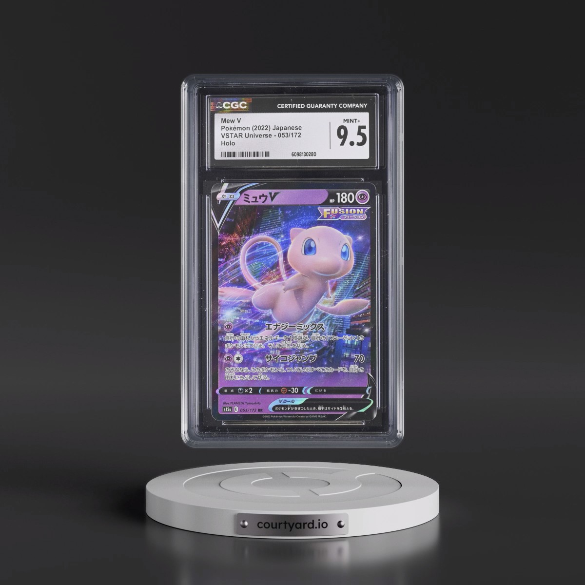 2022 VSTAR Universe #053/172 Mew V - Holo (CGC 9.5 MINT+)