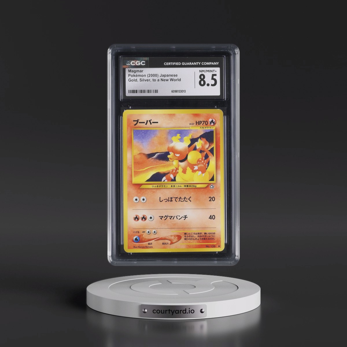 2000 Gold, Silver, to a New World #126 Magmar (CGC 8.5 NM-MT+)