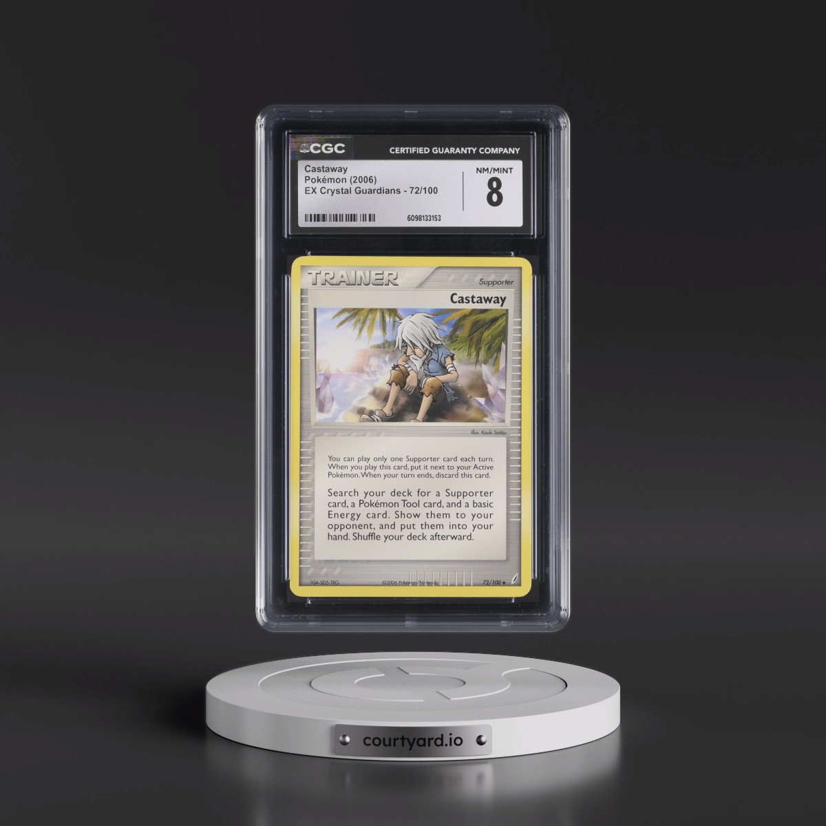 2006 EX Crystal Guardians #72/100 Castaway (CGC 8 NM-MT)