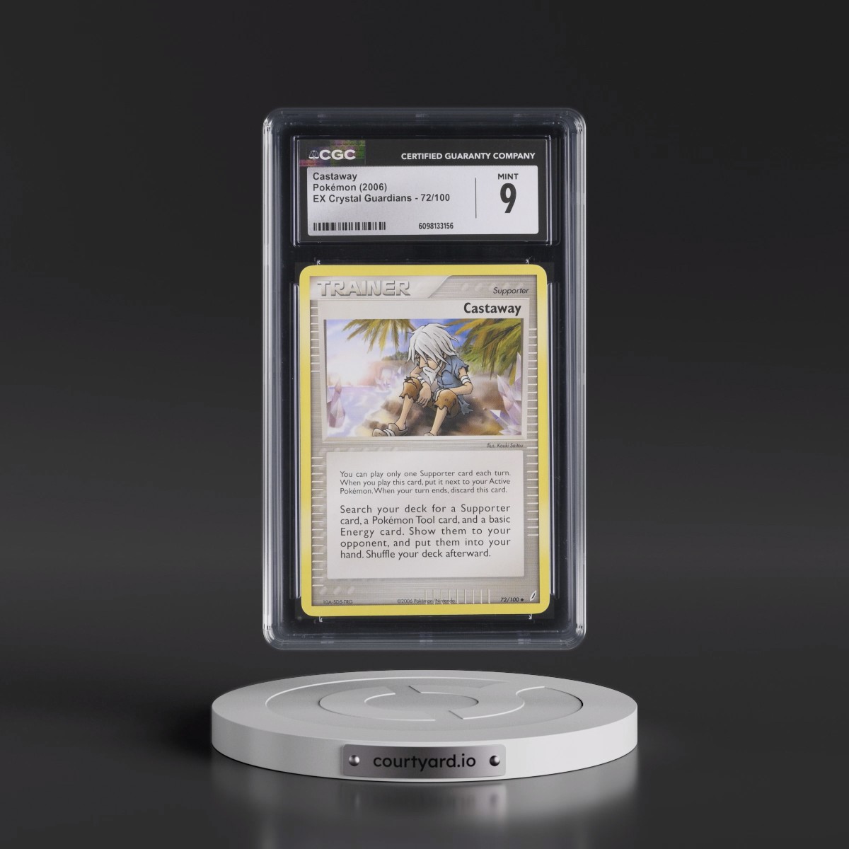 2006 EX Crystal Guardians #72/100 Castaway (CGC 9 MINT)