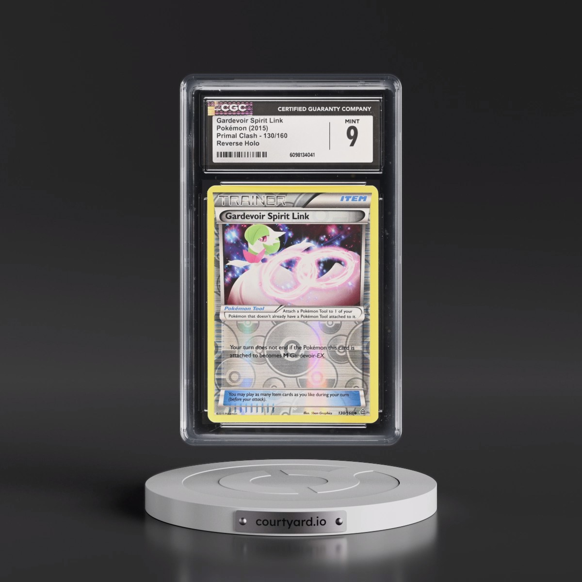 2015 Primal Clash #130/160 Gardevoir Spirit Link - Reverse Holo (CGC 9 MINT)