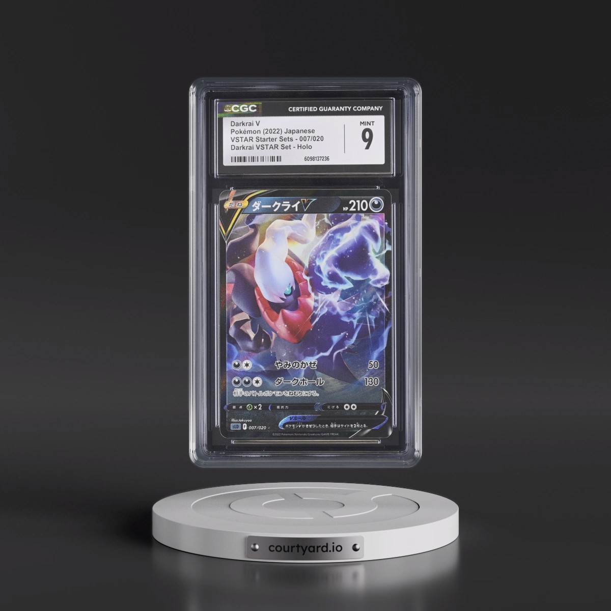 2022 VSTAR Starter Sets #007/020 Darkrai V - Darkrai VSTAR Set Holo (CGC 9 MINT)