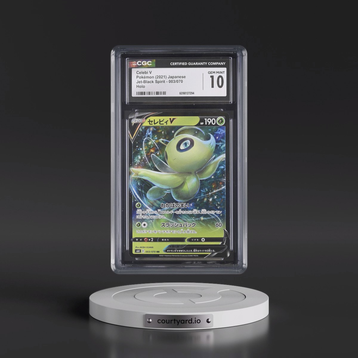 2021 Jet-Black Spirit #003/070 Celebi V - Holo (CGC 10 GEM MINT)